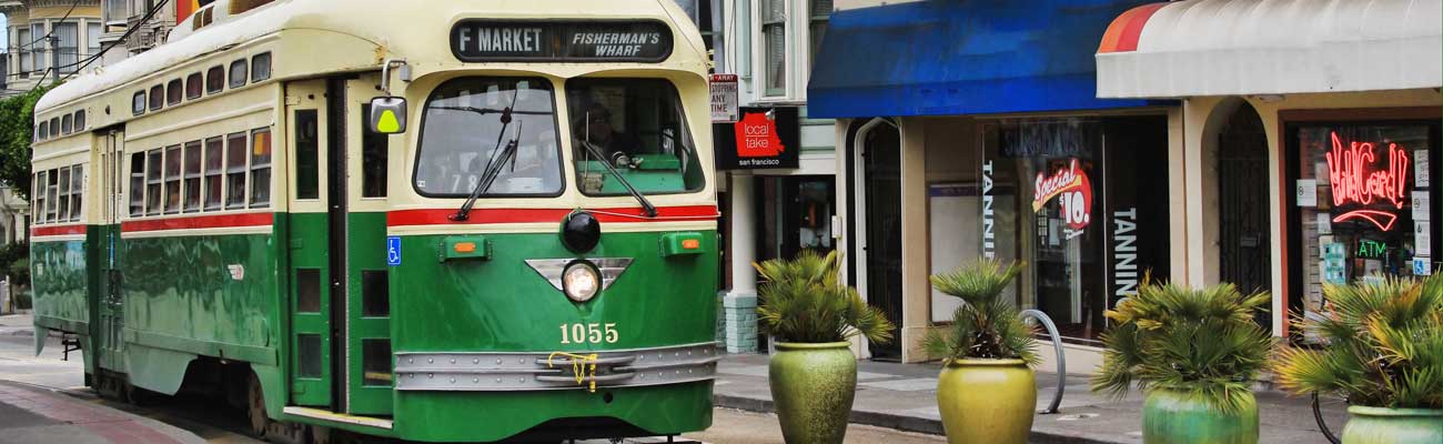 MUNI vintage streetcar